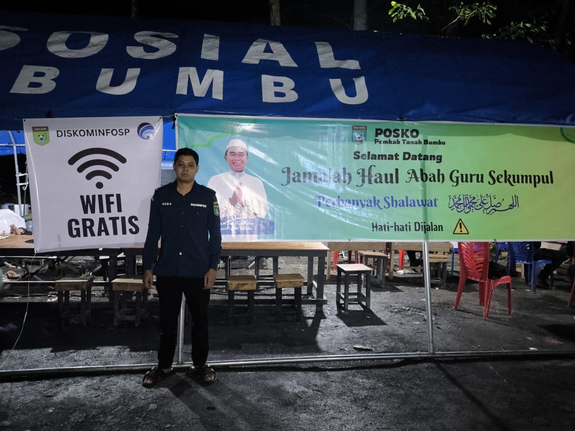 Diskominfosp Tanbu Sediakan Internet Gratis di Rest Area Haul Guru Sekumpul ke-20